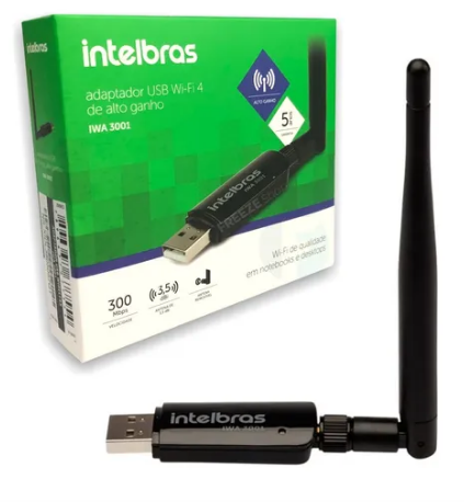 Intelbras Adaptador usb wireless iwa 3001 P/DVR